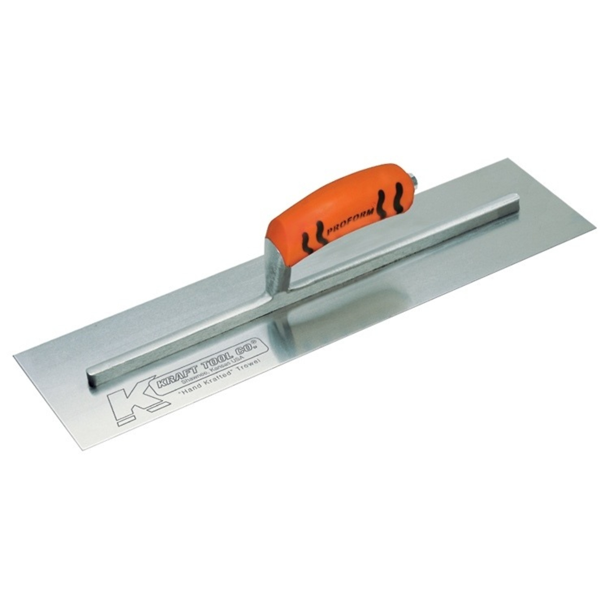 Kraft Tools CF742PF 12"x4" Swedish Stainless Steel Cement Trowel w/ProForm® Handle